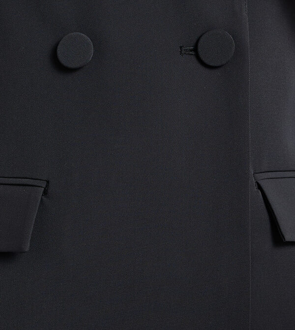 Double Breasted Shawl Collar Blazer - Image 3