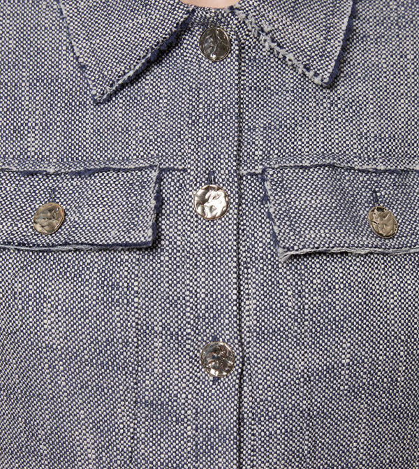 Petite Spring Tweed Tailored Mini Dress - Image 2